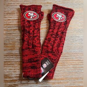 NEW Black 47 Brand NFL San Francisco 49ers Prima Arm Warmer